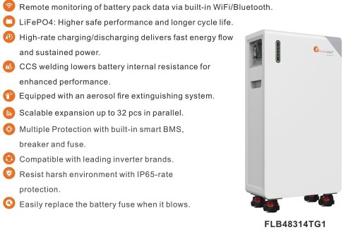 Magazyn energii LV LiFePO4 16 kWh Felicity FLB48314TG1 - IP65 + grzanie - ME2101
