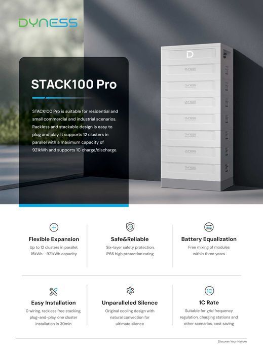 Dyness STACK100 PRO 5.12 kWh – moduł bateryjny HV LiFePO4 - ME0118