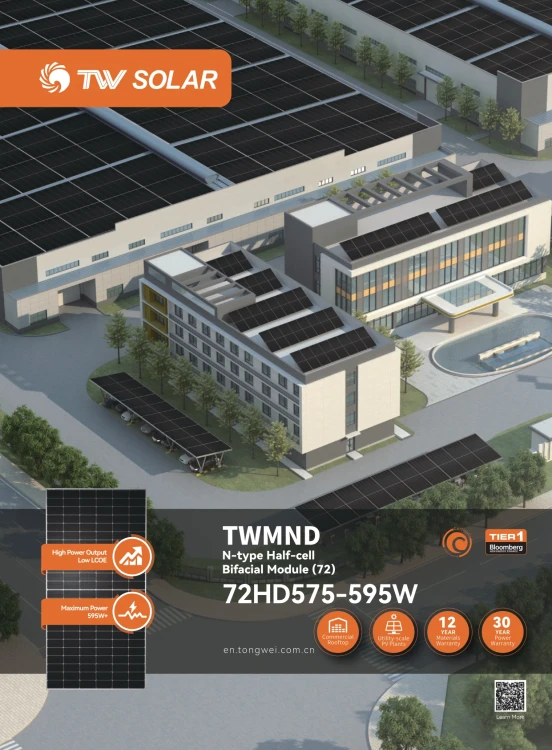 Panel fotowoltaiczny TW Solar 590W Bifacial Glass-Glass - ME9115
