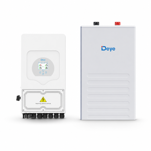 Zestaw hybrydowy – falownik DEYE SG05LP1 6 kW 1-fazowy LV on/off-grid + magazyn energii DEYE SE-F12 11,8 kWh LiFePO4 - ZP2608-008