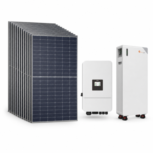 Zestaw fotowoltaiczny hybrydowy 14 kWp – falownik DEYE SG05LP3 12 kW 3-fazowy LV on/off-grid + magazyn energii Felicity FLB48314TG1 16 kWh LiFePO4 z