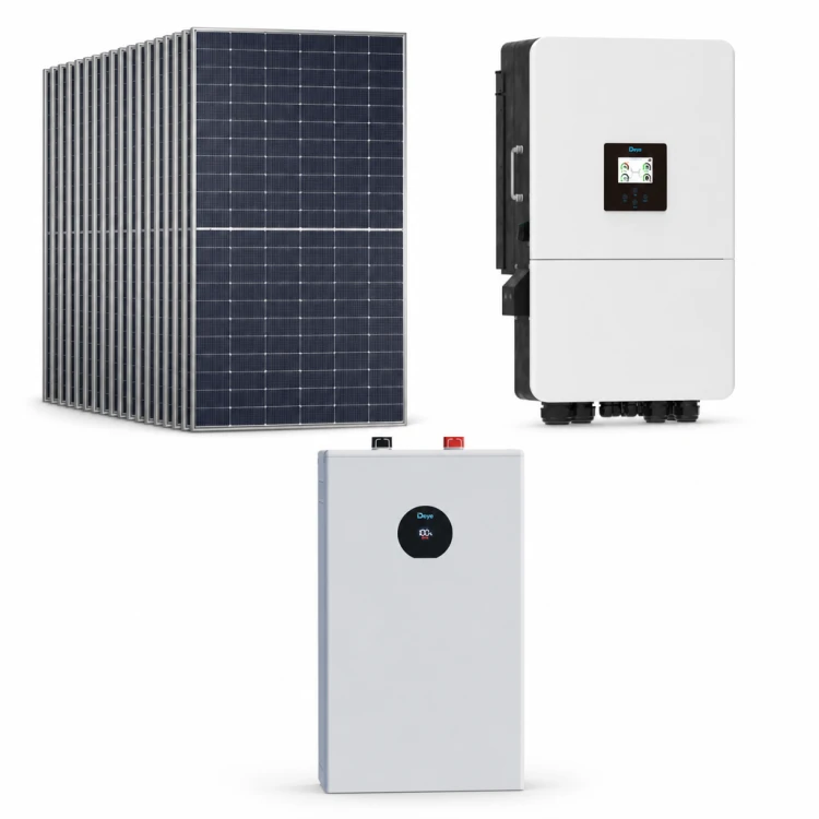 Zestaw fotowoltaiczny hybrydowy 18 kWp – falownik DEYE SG05LP3 15 kW 3-fazowy LV on/off-grid + magazyn energii DEYE SE-F16 C 16 kWh LiFePO4 + 29 ×