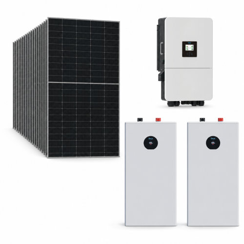 Zestaw fotowoltaiczny hybrydowy 18 kWp – falownik DEYE SG05LP3 15 kW 3-fazowy LV on/off-grid + magazyn energii 2 × DEYE SE-F16 C 16 kWh (32 kWh)