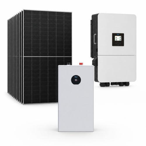 Zestaw fotowoltaiczny hybrydowy 24 kWp – falownik DEYE SG05LP3 20 kW 3-fazowy LV on/off-grid + magazyn energii DEYE SE-F16 C 16 kWh LiFePO4 + 37 ×