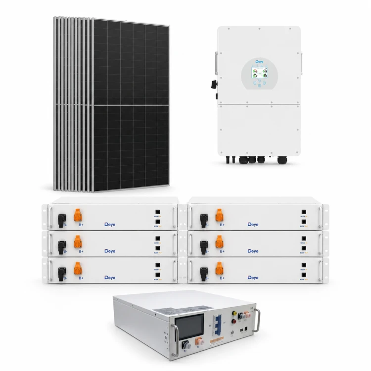 Zestaw fotowoltaiczny hybrydowy 24 kWp – falownik DEYE SG01HP3 20 kW 3-fazowy HV on/off-grid + magazyn energii 6 × DEYE BOS-G PRO 5,12 kWh LiFePO4