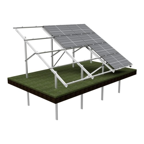 [KG-DPH 4X3 „XL”] KG Stół dwupodporowy dla 12PV (4×3), układ POZIOMY, moduł do szerokości 113,5 cm / wysokości 240 cm, wolnostojąca konstrukcja
