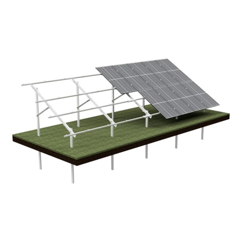 [KG-DPV 2X9 „L”] KG Stół dwupodporowy dla 18PV (2×9), układ PIONOWY, moduł do szerokości 113,5cm / wysokości 220cm, wolnostojąca konstrukcja gruntowa