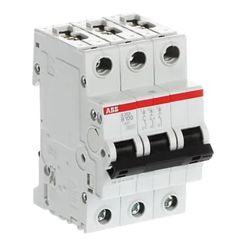 ABB S203-B100 Wyłącznik nadmiarowo-prądowy, 3P - ME6923