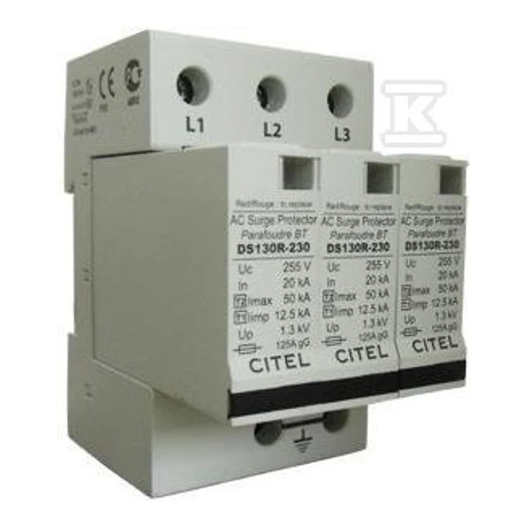 Ogranicznik przepięć Typ 1+2 (BC) 37,5KA 3P DS133R-230 C571503 - ME6708