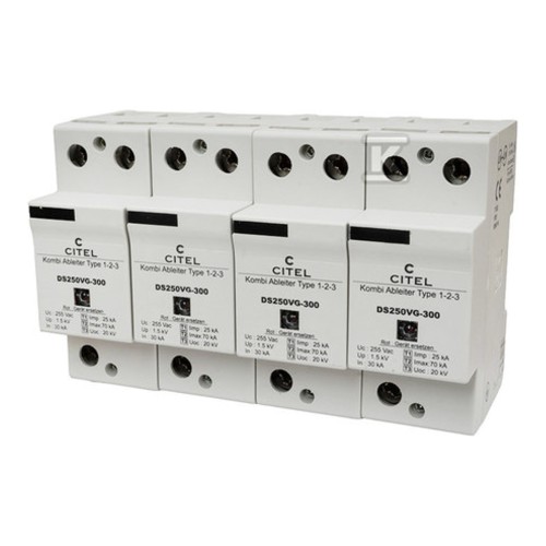 Ogranicznik przepięć Typ 1+2+3(BCD) 100KA 4P DS254VG-300 C3713 - ME6709