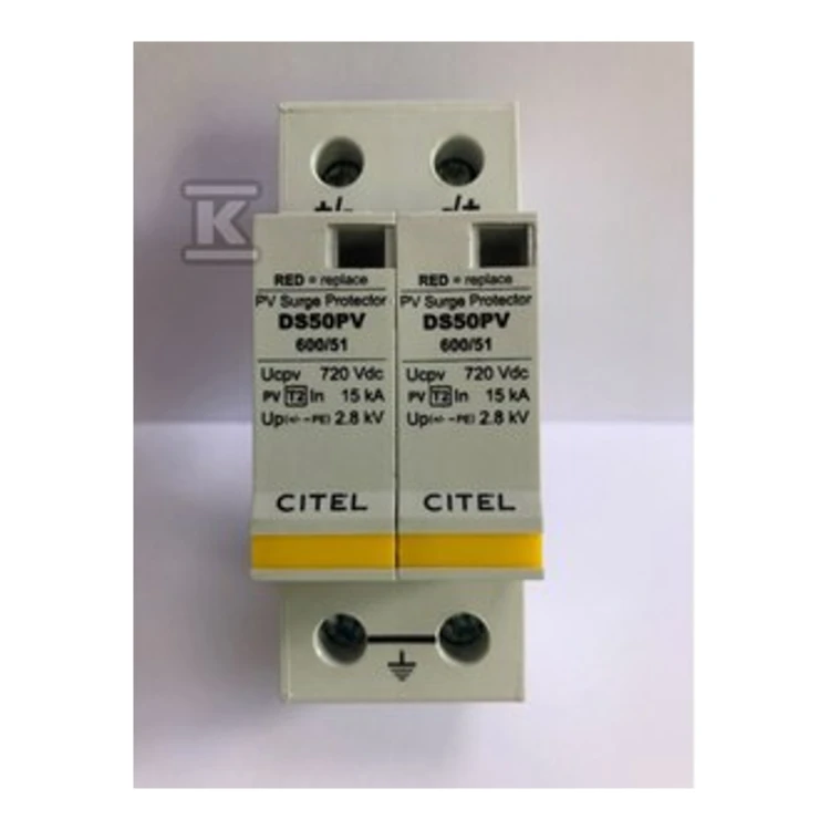 Ogranicznik przepięć typ 2 (C) 15/40KA 2P DS50PVS-600/51 C480471 - ME6710
