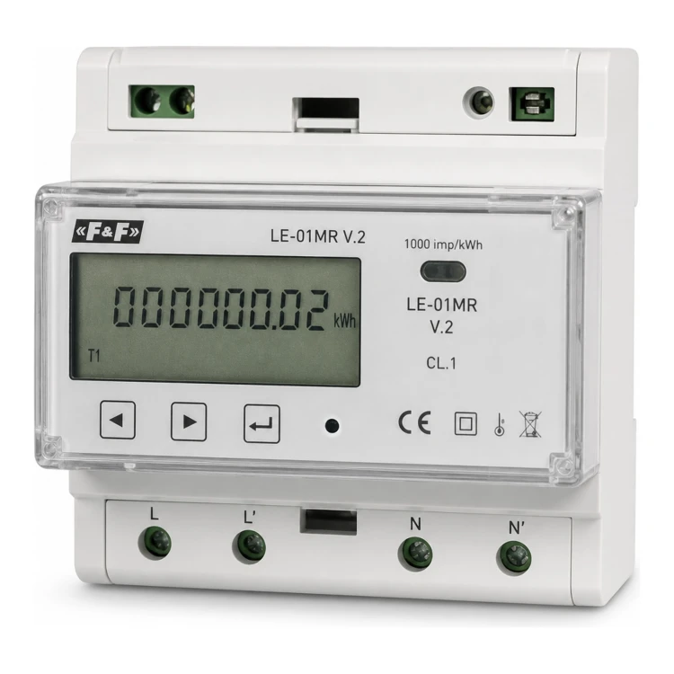 1-fazowy wskaźnik zużycia energii LE-01MR V.2 - ME7243