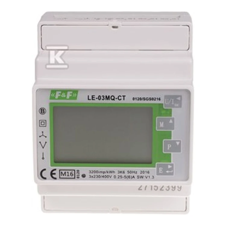 3-fazowy dwukierunkowy licznik pośredni,półpośredni, Modbus RTU,100(5)A. MID LE-03MQ-CT - ME6750