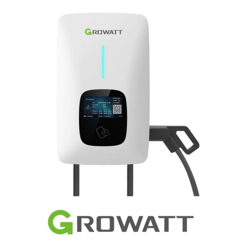 GROWATT Ładowarka do samochodu THOR-22AS-P-V1 (WiFi, LCD, RFID, PRZEWÓD 5m), IP65 - ME6777