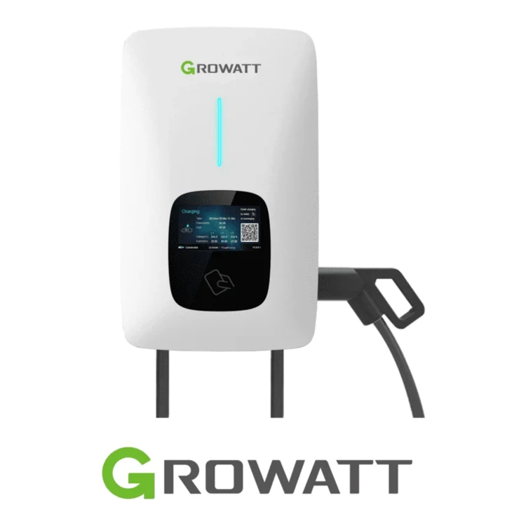 GROWATT Ładowarka do samochodu THOR-22AS-P-V1 (WiFi, LCD, RFID, PRZEWÓD 5m), IP65 - ME6777