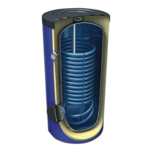 Pionowy ogrzewacz wody z jedną wężownicą CWU MAXI 3,2m2 – 300L - ME6827