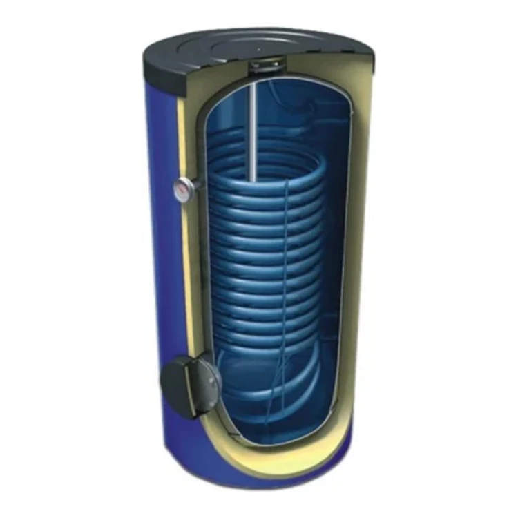 Pionowy ogrzewacz wody z jedną wężownicą CWU MAXI 3,2m2 – 300L - ME6827