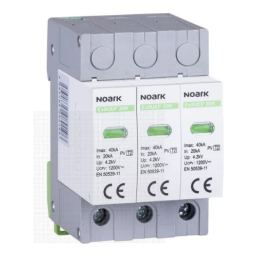 NOARK Ogranicznik przepięć do systemów PV TYP 1+2 1000V DC 3P (111759) - ME6852