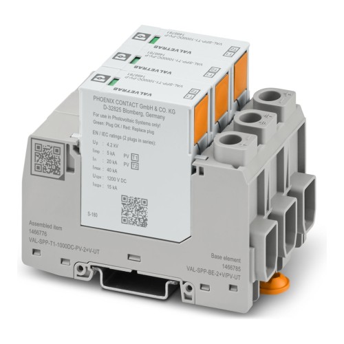 Ogranicznik przepięć typu T1/T2 VAL-SPP-T1-1000DC-PV-2+V-UT - ME7316