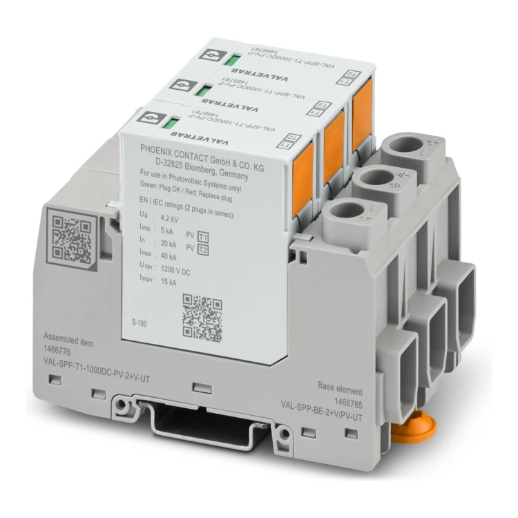 Ogranicznik przepięć typu T1/T2 VAL-SPP-T1-1000DC-PV-2+V-UT - ME7316