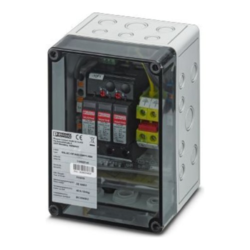 Skrzynka z ogranicznikami przepięć dla 1 MPPT / Phoenix-Contact / 1000DC / 1MPP-SPD-S / box 1 MPPT / 1182566 / Ogranicznik przepięć typ T1/T2 w