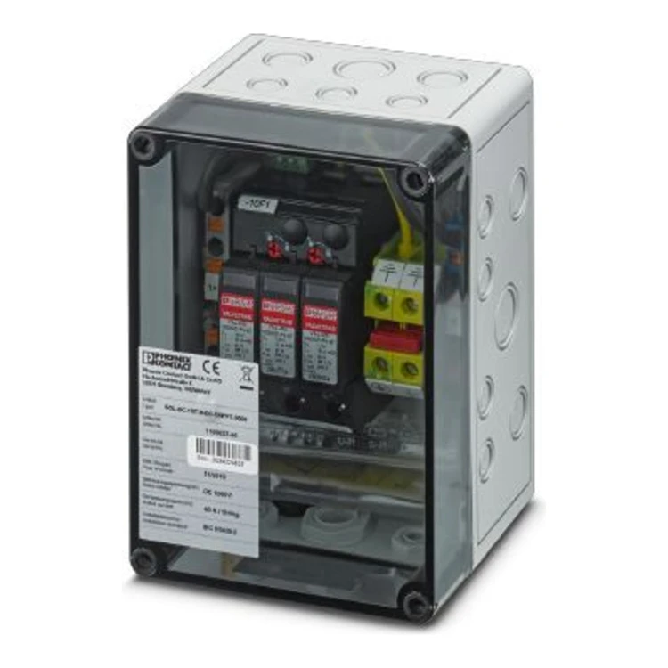 Skrzynka z ogranicznikami przepięć dla 1 MPPT / Phoenix-Contact / 1000DC / 1MPP-SPD-S / box 1 MPPT / 1182566 / Ogranicznik przepięć typ T1/T2 w