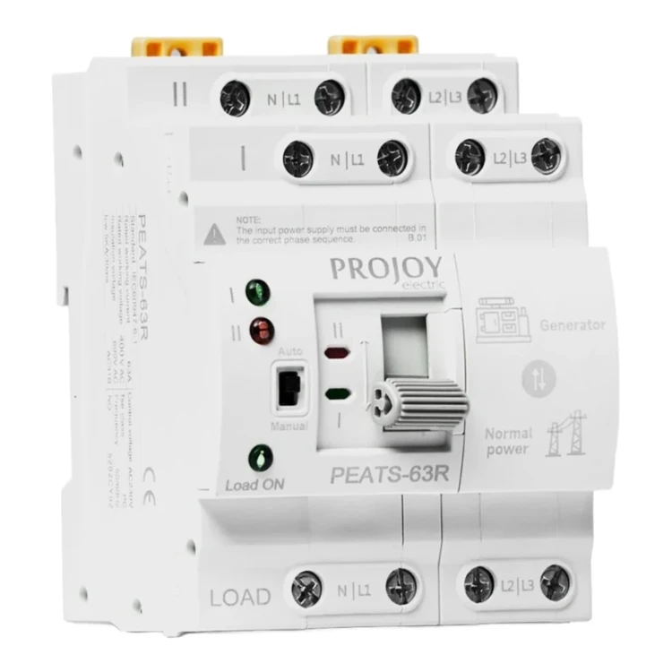 PROJOY Automatyczny przełącznik zasilania PEATS-63R 4P 63A 3-fazowy - ME6875