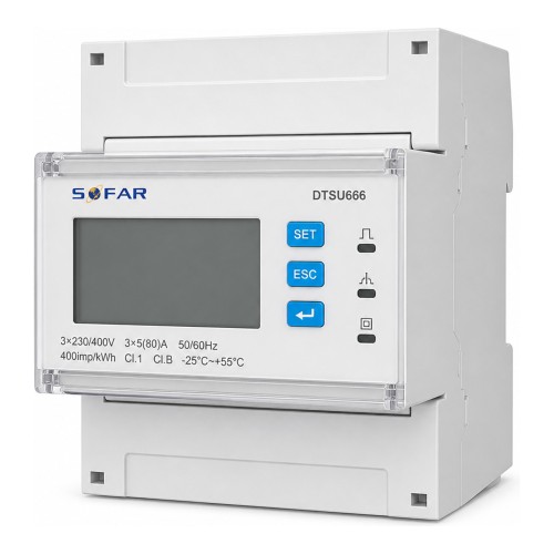Sofar Smart Meter DTSU666 3-fazowy 5(80)A (901.00000058-0), sieciowy - ME7278