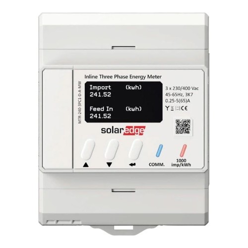 SolarEdge Inline Energy Meter MTR-240-3PC1-D-A-MW with SolarEdge Home Network, 1PH/3PH 230/400V, 65A - ME7317