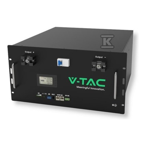 Magazyn Bank Energii V-TAC Powerbank 1-fazowy 9.6kWh RACK 48V 200Ah LiFePO4 VT-48200B 5 Lat Gwarancji 11523 - ME6916