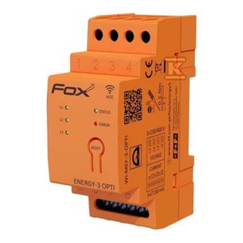 Monitor energii F&amp;F WI-MEF-3-OPTI-100, Wi-Fi, 3F + N - ME7421