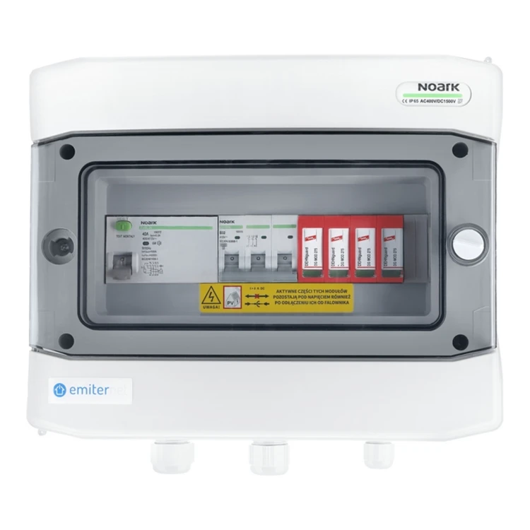 Rozdzielnica AC EMITER EM-299_AC — Dehn T2, 32 A 3F, RCD 40 A/300 mA - ME7436