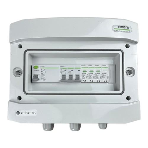 Rozdzielnica AC EMITER EM-909N_AC — Noark T1+2, 40 A 3F, RCD 63 A/300 mA - ME7445