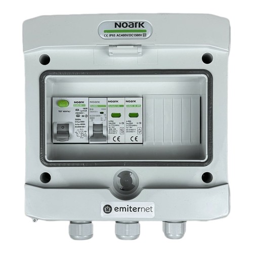 Rozdzielnica AC EMITER EM-264N_AC — Noark T2, 16 A 1F, RCD 40 A/300 mA - ME7451