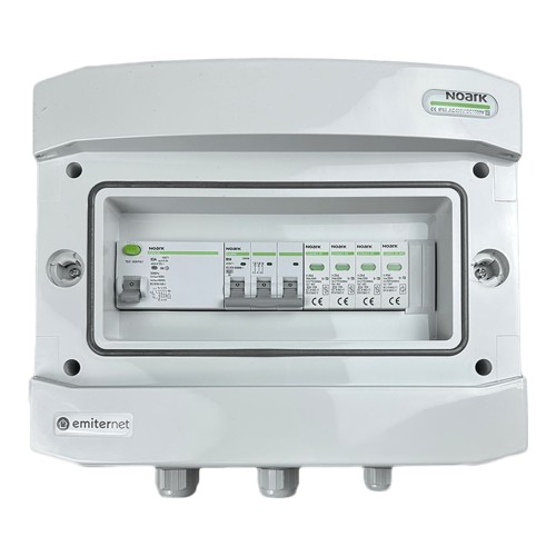 Rozdzielnica AC EMITER EM-470N_AC — Noark T2, 50 A 3F, RCD 63 A/300 mA - ME7459