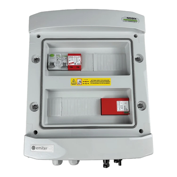 Rozdzielnica DC/AC EMITER EM-1359_DCAC — DC Dehn T1+2, 1/1; AC Dehn T1+2, 10 A 1F - ME7474