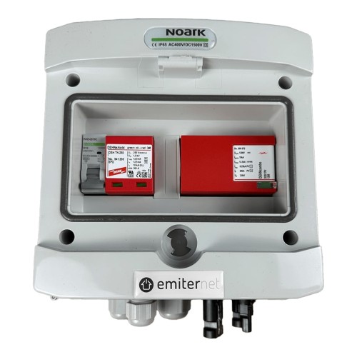 Rozdzielnica DC/AC EMITER EM-831_DCAC — DC Dehn T1+2, 1/1; AC Dehn T1+2, 16 A 1F - ME7475
