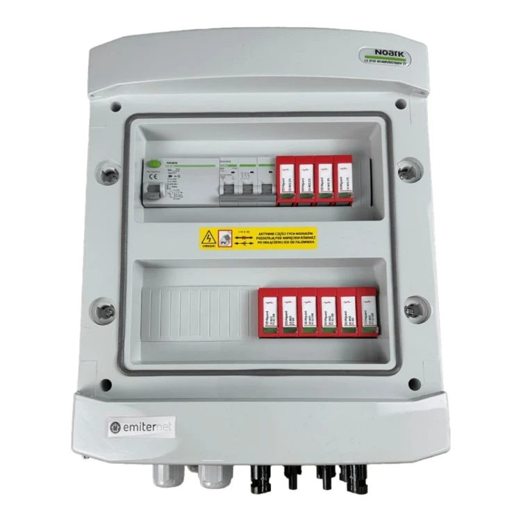 Rozdzielnica DC/AC EMITER EM-1346_DCAC — DC Dehn T2, 2/2; AC Dehn T2, 25 A 3F - ME7483