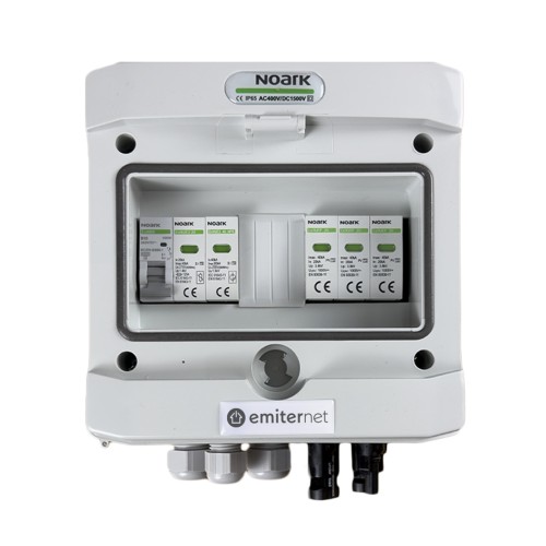 Rozdzielnica DC/AC EMITER EM-831N_DCAC — DC Noark T1+2, 1/1; AC Noark T1+2, 16 A 1F - ME7487