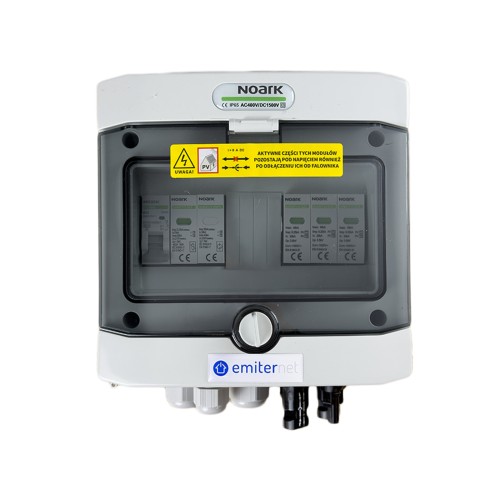 Rozdzielnica DC/AC EMITER EM-123N_DCAC — DC Noark T2, 1/1; AC Noark T2, 10 A 1F - ME7488