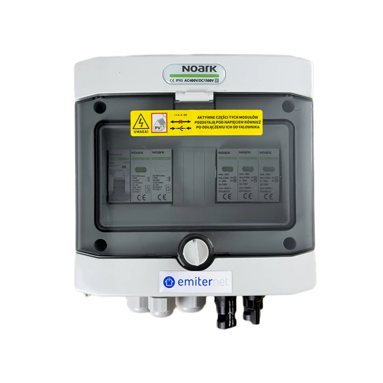 Rozdzielnica DC/AC EMITER EM-123N_DCAC — DC Noark T2, 1/1; AC Noark T2, 10 A 1F - ME7488