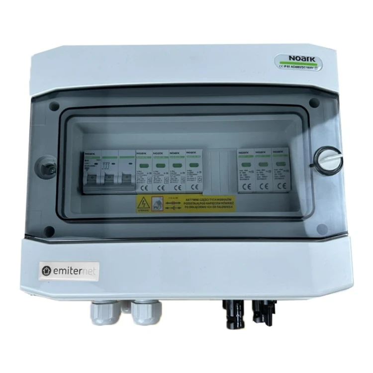 Rozdzielnica DC/AC EMITER EM-75N_DCAC — DC Noark T2, 1/1; AC Noark T2, 10 A 3F - ME7490