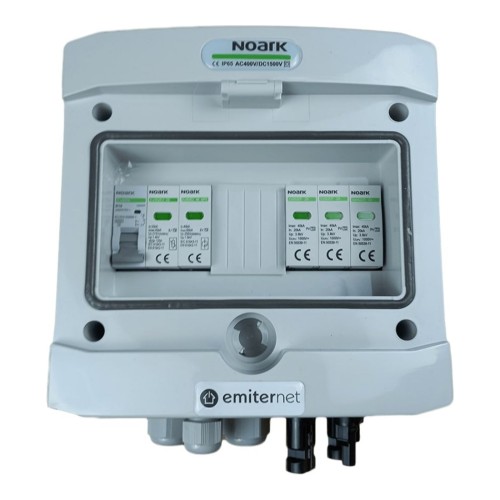 Rozdzielnica DC/AC EMITER EM-215N_DCAC — DC Noark T2, 1/1; AC Noark T2, 16 A 1F - ME7491