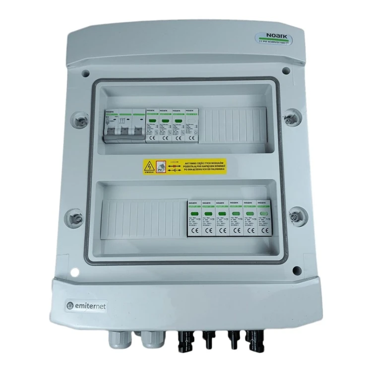 Rozdzielnica DC/AC EMITER EM-841N_DCAC — DC Noark T2, 2/2; AC Noark T1+2, 10 A 3F - ME7493