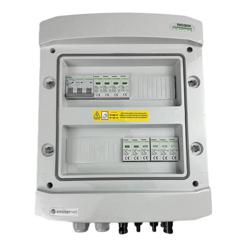 Rozdzielnica DC/AC EMITER EM-98N_DCAC — DC Noark T2, 2/2; AC Noark T2, 10 A 3F - ME7496