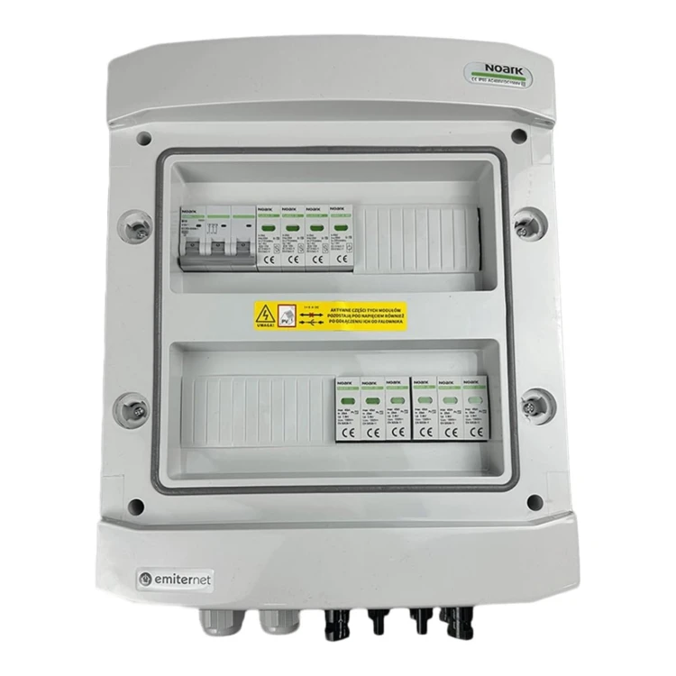 Rozdzielnica DC/AC EMITER EM-98N_DCAC — DC Noark T2, 2/2; AC Noark T2, 10 A 3F - ME7496