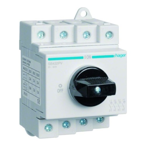 Rozłącznik izolacyjny modułowy PV 4P 32 A 1000 V DC SB432PV - ME7504