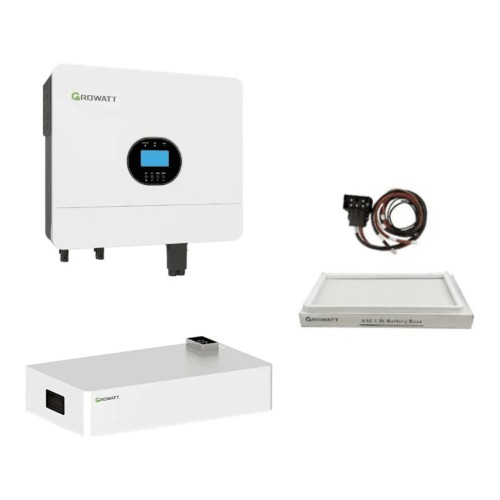 Zestaw Growatt: falownik off-grid SPF 6000ES PLUS, bateria AXE 5.0L-C1, kable i podstawa - ME7527