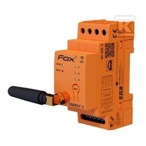 3-fazowy monitor zużycia energii Wi-Fi ENERGY 3 FOX F&amp;F WI-MEF-3 - ME7582