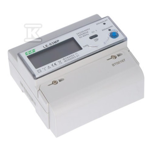 Licznik energii elektrycznej 3-fazowy 60 A 230/400V RS-485 MODBUS wyświetlacz LCD LE-03MP - ME7617